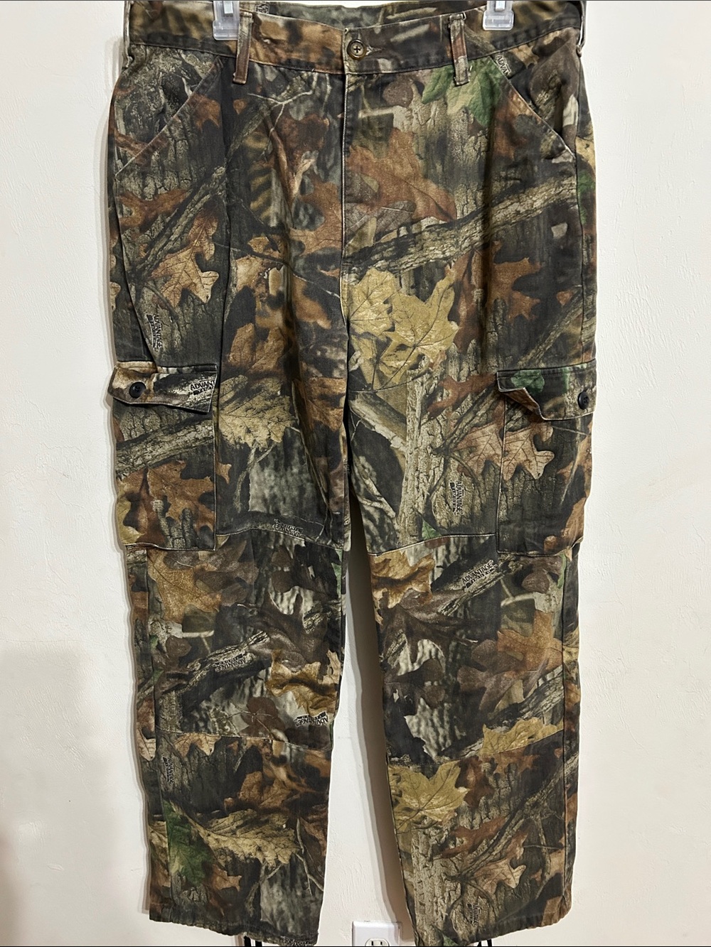 Advantage Timber Men's Camouflage Cargo Pants in Brown/Green 34 Waist
